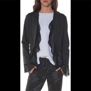 NWT Back Knit Jacket w/Ruffled Sleeves